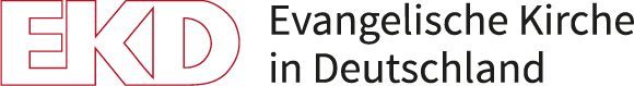Logo der Evangelischen Kirche in Deutschland mit den roten Buchstaben EKD.
